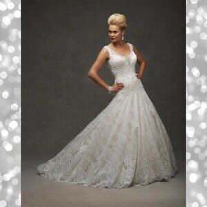 NWT Bonny Essence Wedding Bridal Gown 8509